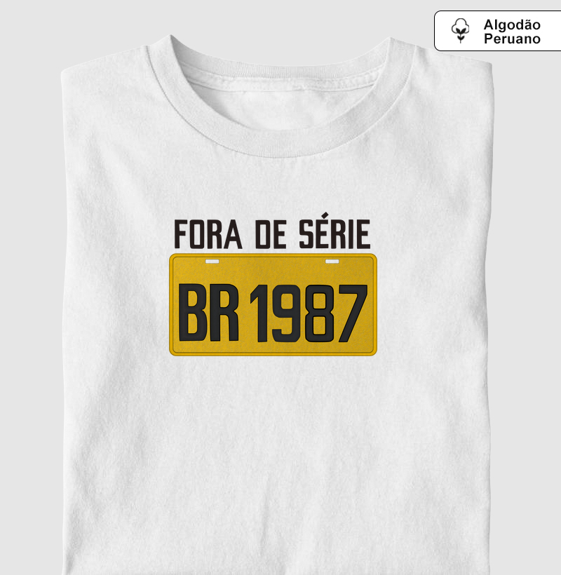 Placa Amarela Grande - Fora de Série 1987