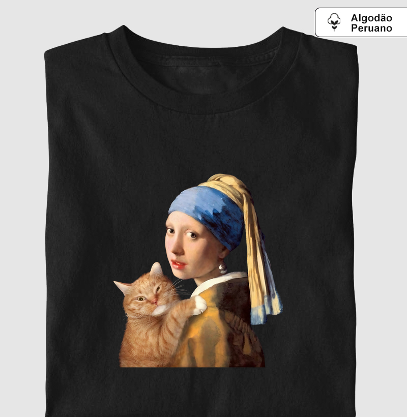 Gatinha com Brinco de Pérola