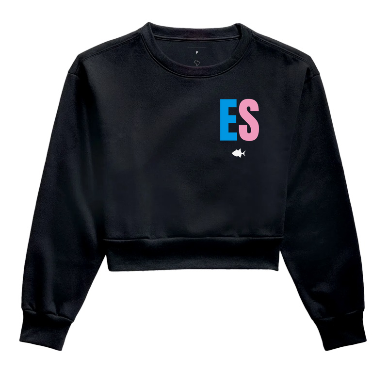 ES Bolso Colorido - Moletom Cropped - #28591