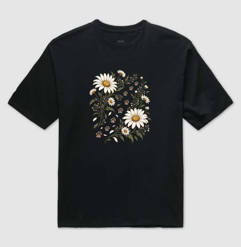 Margaridas & Patas - Camiseta Oversized