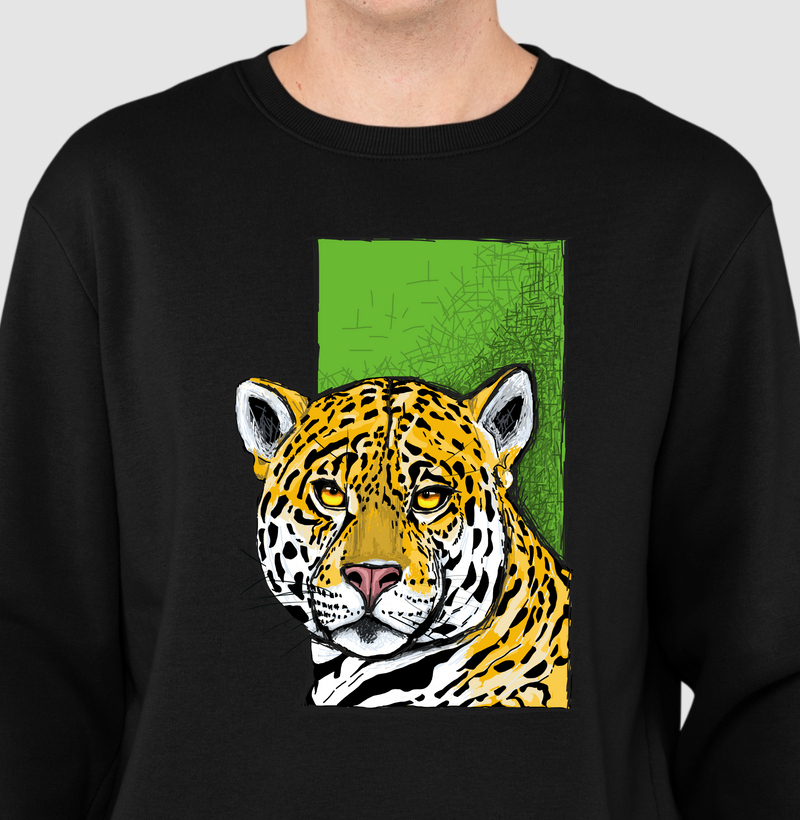 Suéter Moletom Onça Pintada