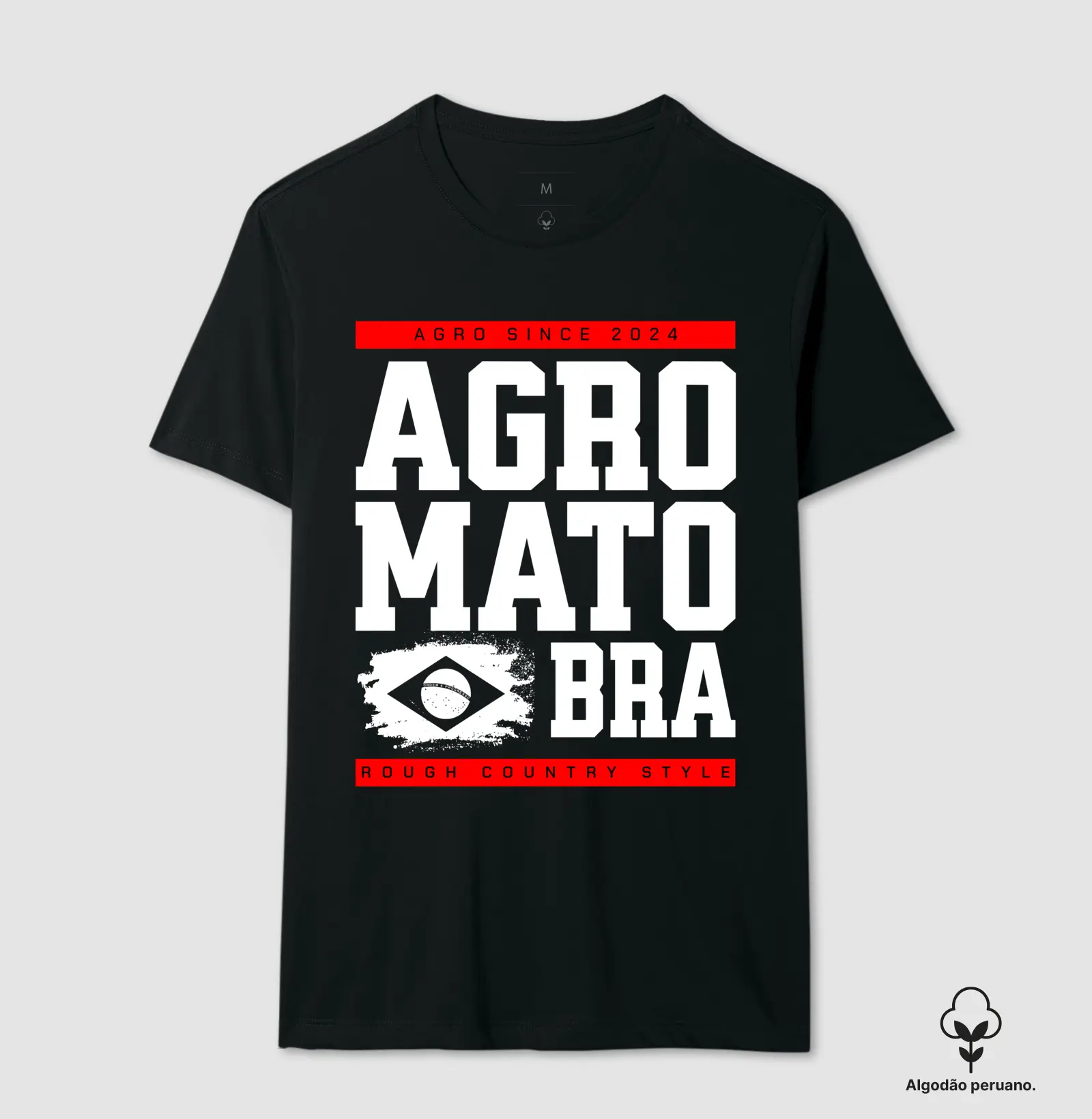 Camiseta Algodão Peruano Agro Mato