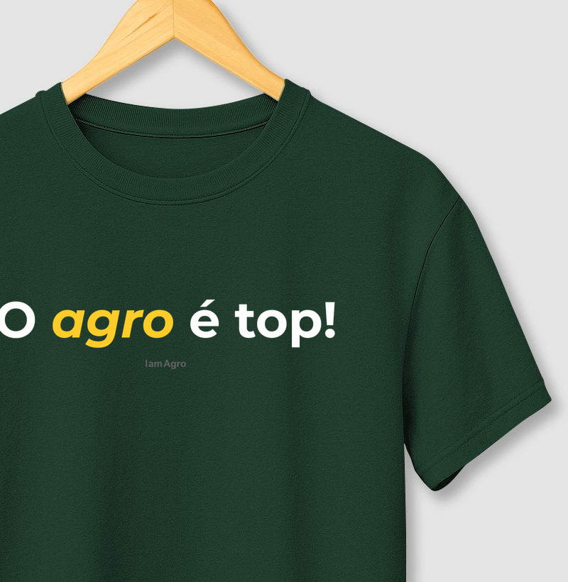 Camiseta o agro é top!