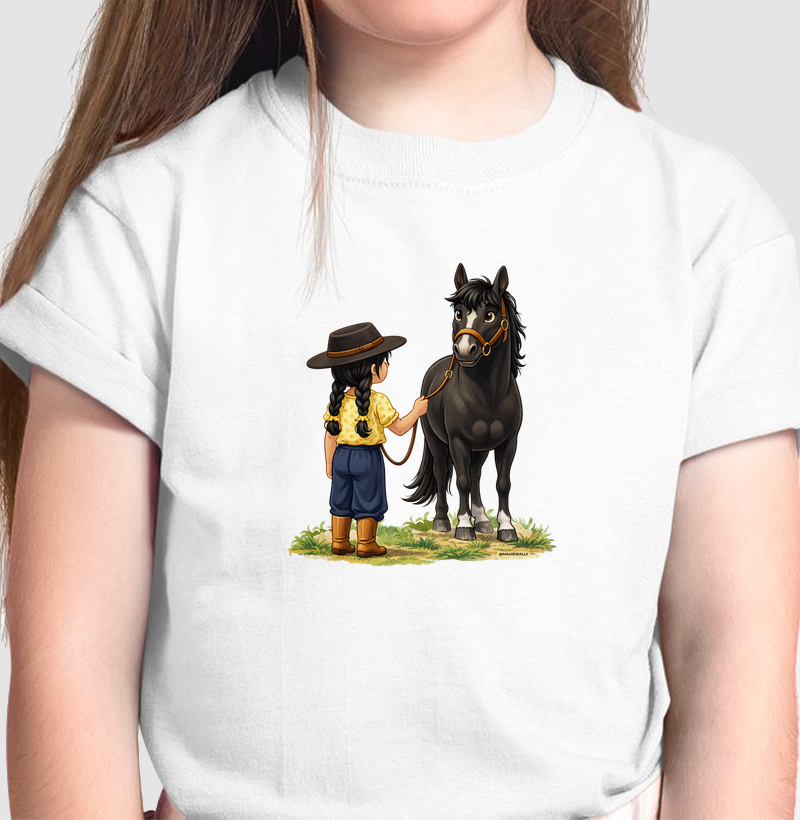 Menina Morena e Cavalo 3