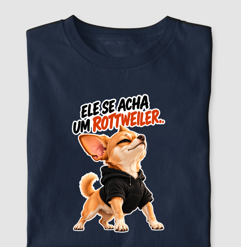 Ele se acha um rottweiler 
