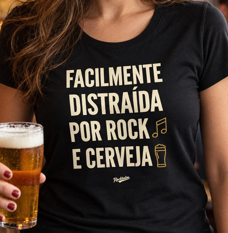 Distraída por Rock e Cerveja