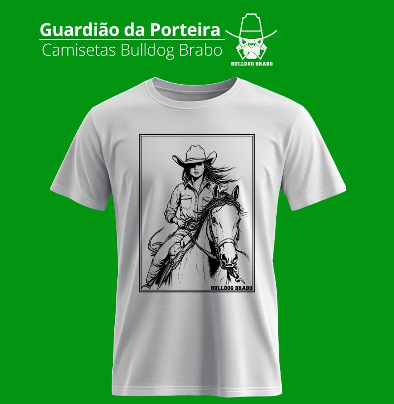 Quadro Cowgirl Bulldog Brabo - Camiseta
