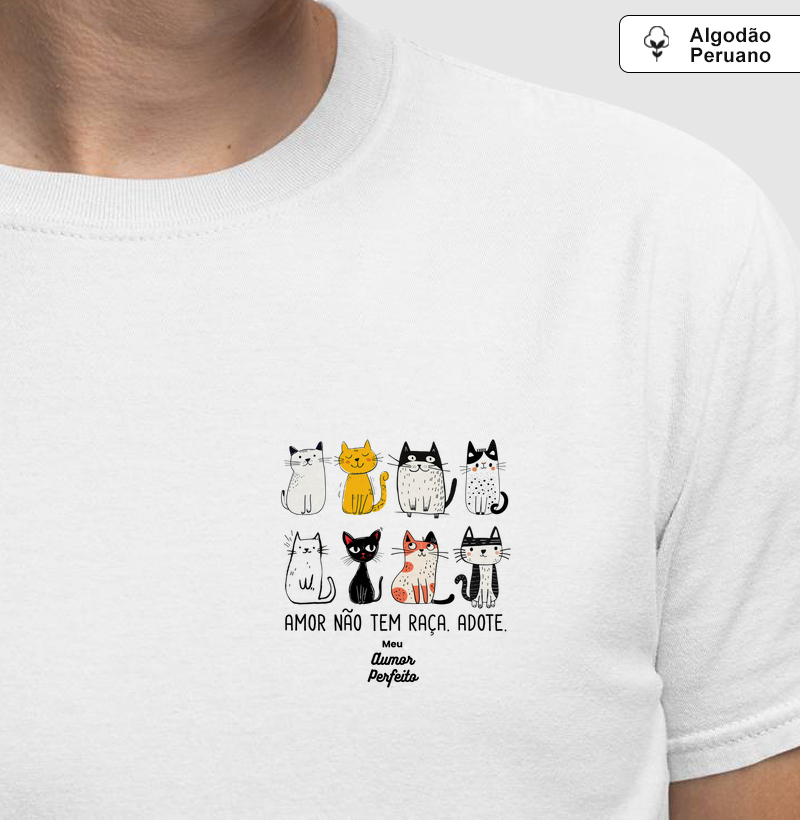 Aumor Amor nao tem raça gatos casual