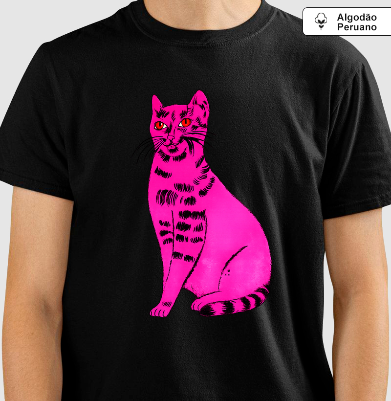 Arte Pop _ Gato Rosa Premium 