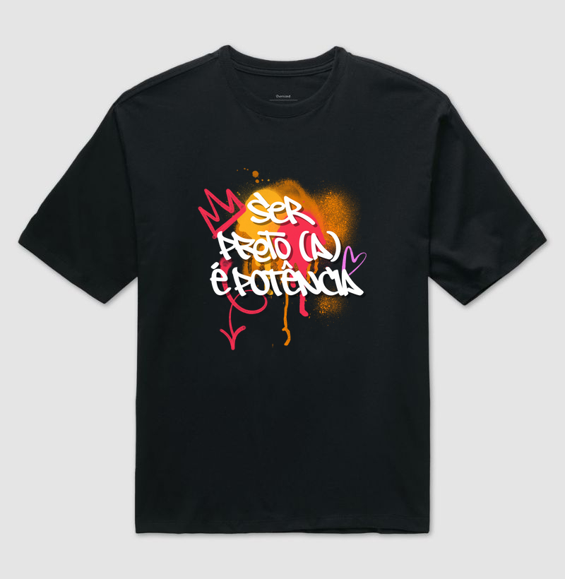 Camiseta Original Ser Preto(a) é Potência
