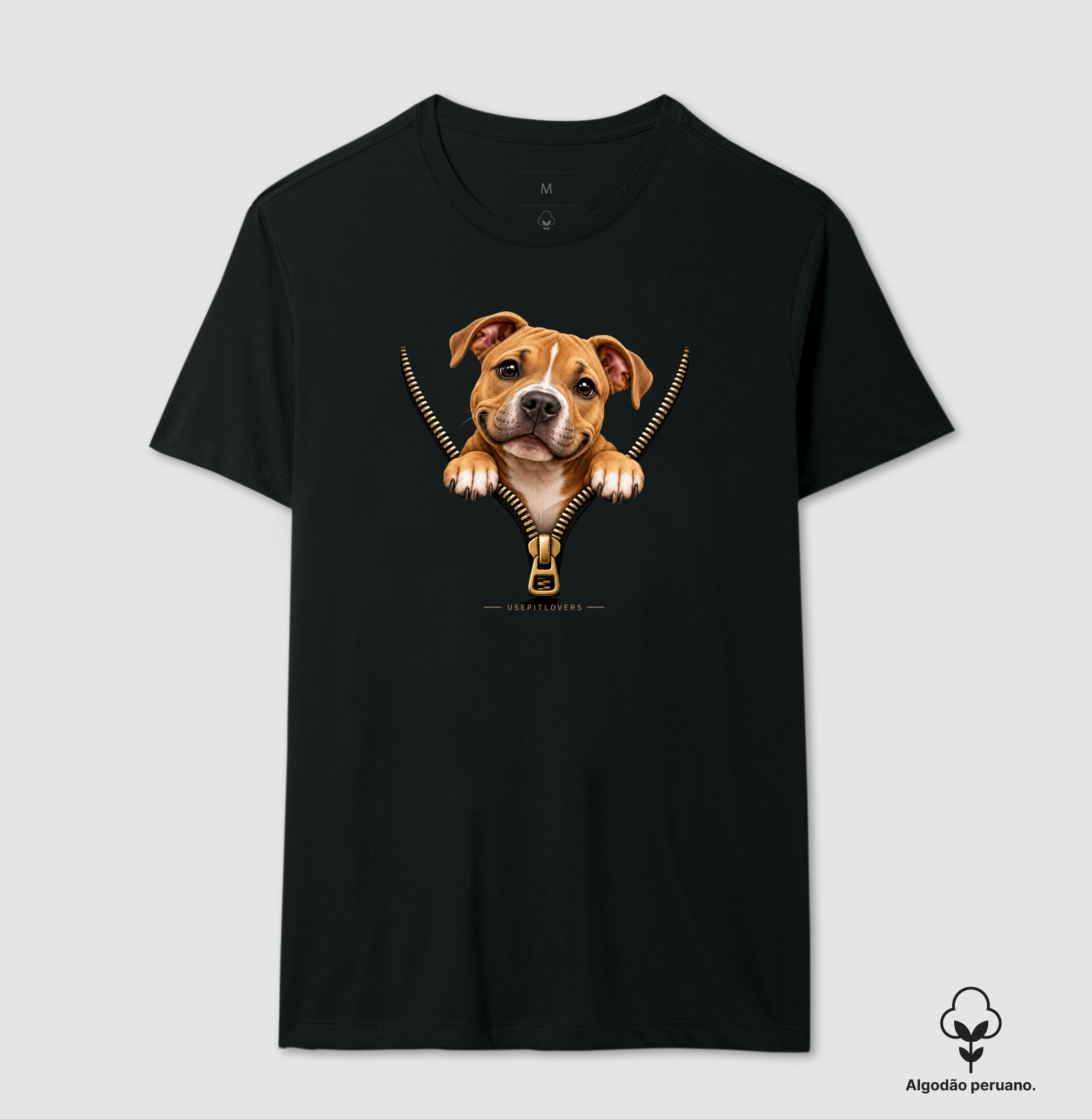 Pit no Zíper - Camiseta Algodão Peruano