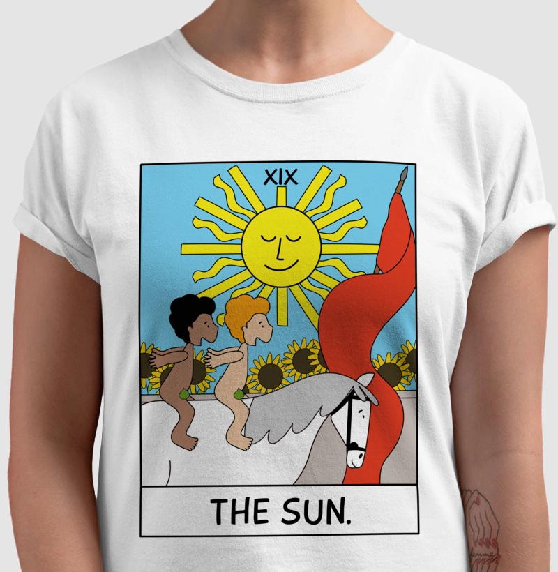 Camiseta Big Carta - The Sun - Estampa Tarot
