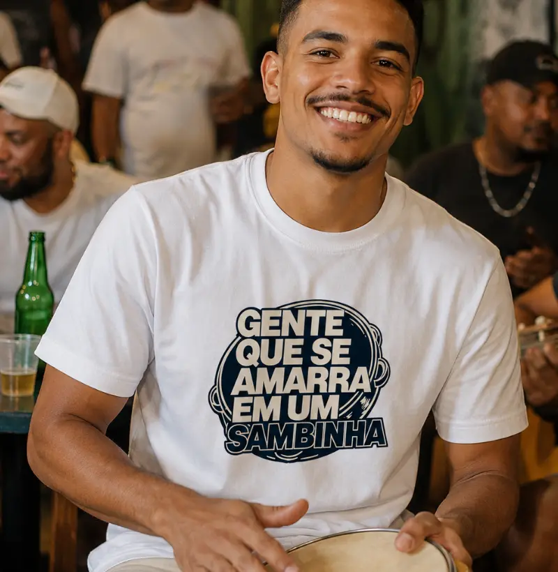 Gente que se amarra em um sambinha