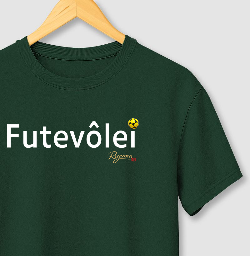 Camiseta Masculina, Feminina, Babylook e Unissex Futevôlei “Escrita Futevôlei” - Algodão 100%