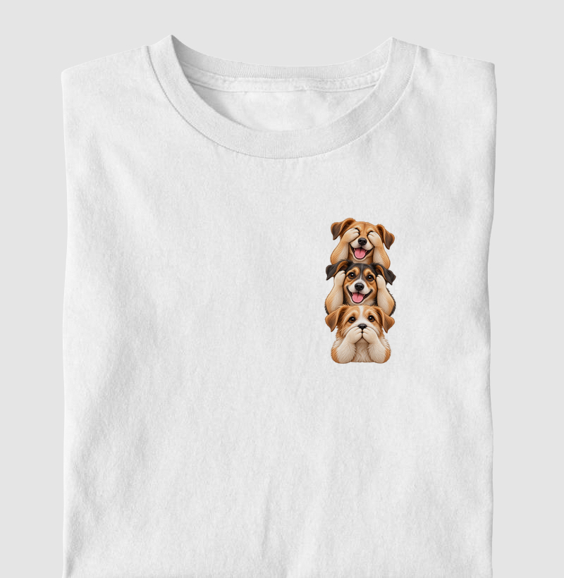 Ver, ouvir e falar versão SRD (minimal) - Camiseta Infantil
