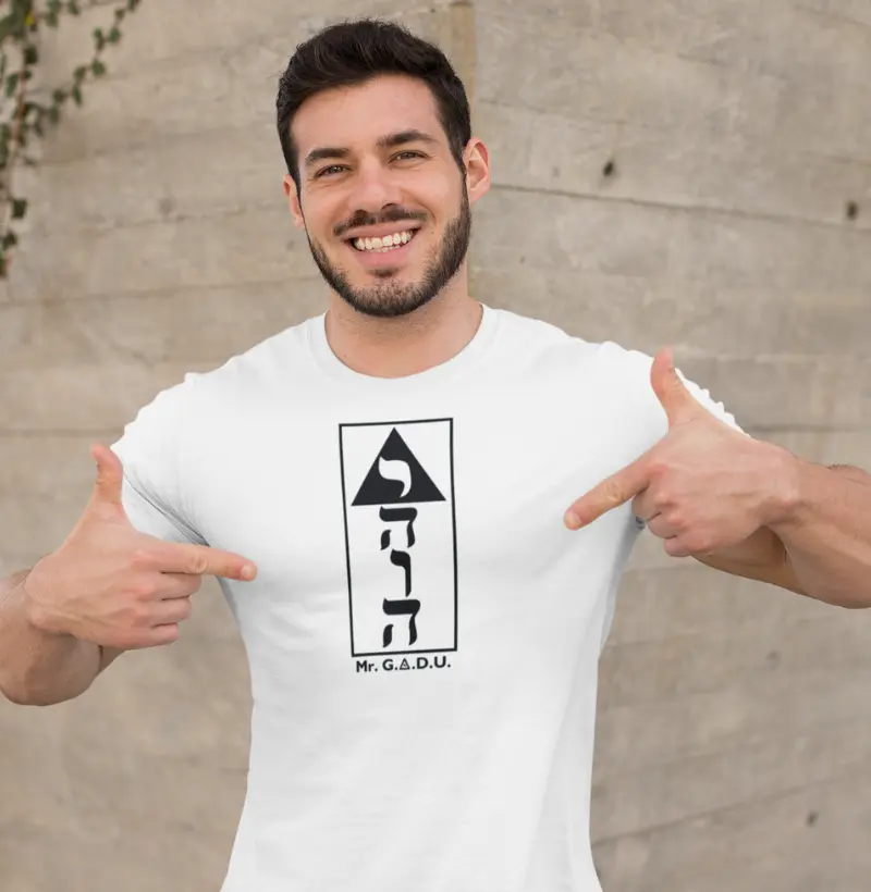 Camiseta Hebráico Vertical Mr. GADU - Masculina