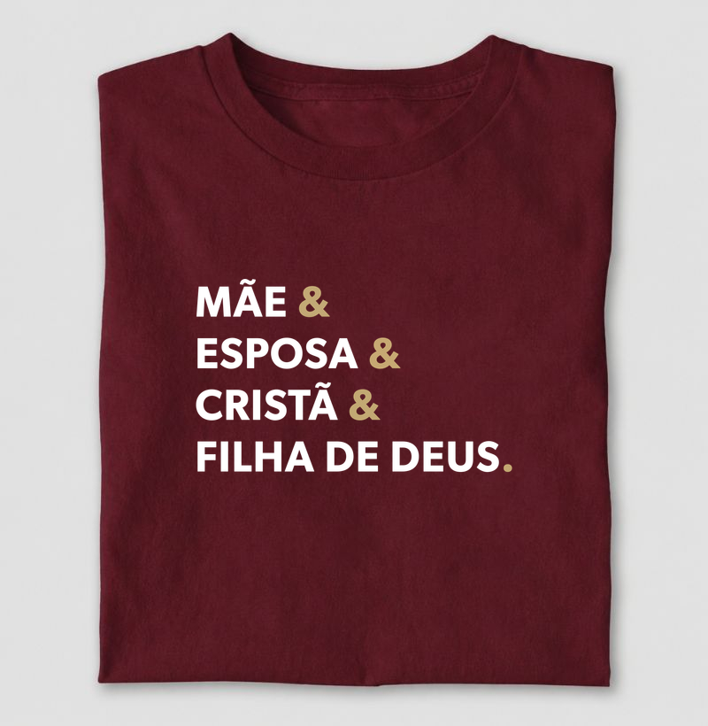 Mãe esposa cristã filha de Deus