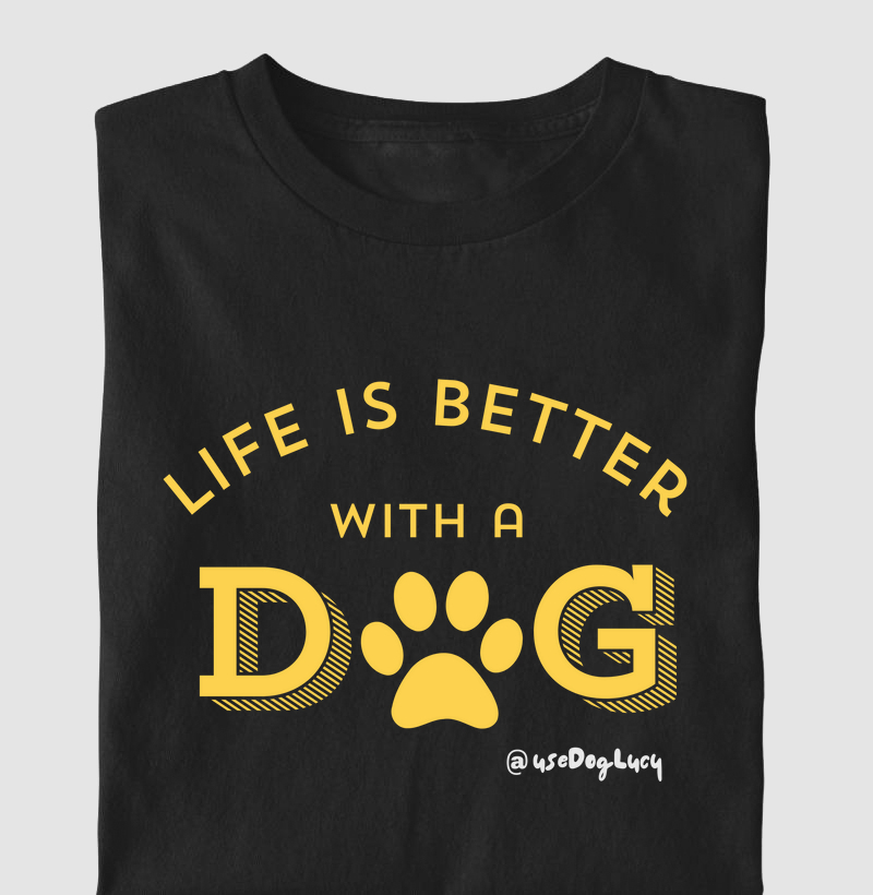 Live is Bether with a Dog Gold