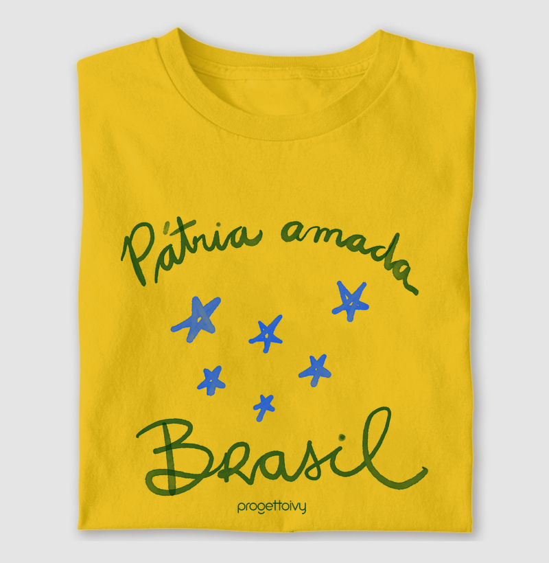 T shirt Pátria Amada Brasil