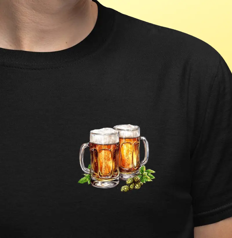 Canecas e lúpulo do coração