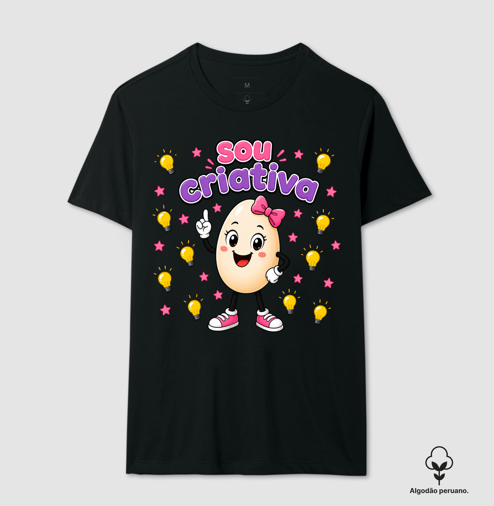 Egg Girl Power 1 - Camiseta Algodão Peruano