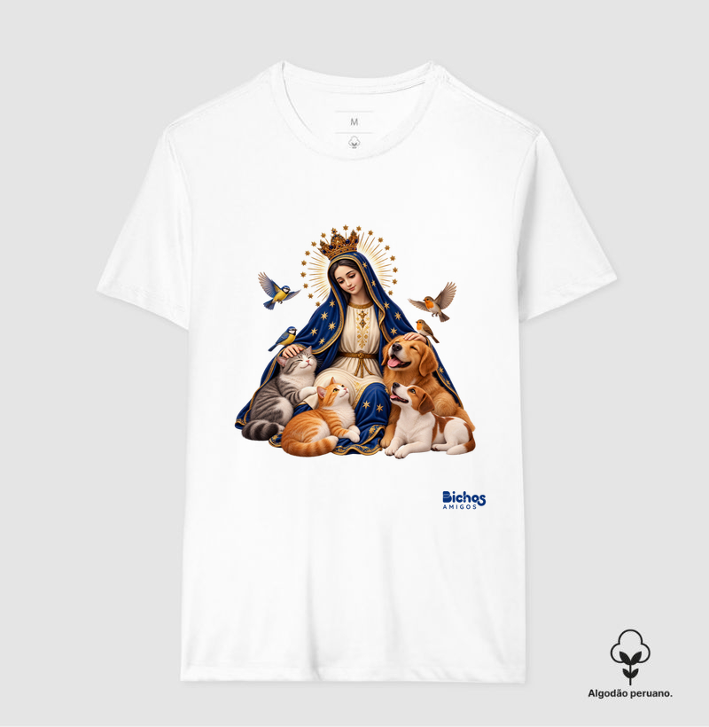 Nossa Senhora Aparecida - Camiseta Algodão Peruano
