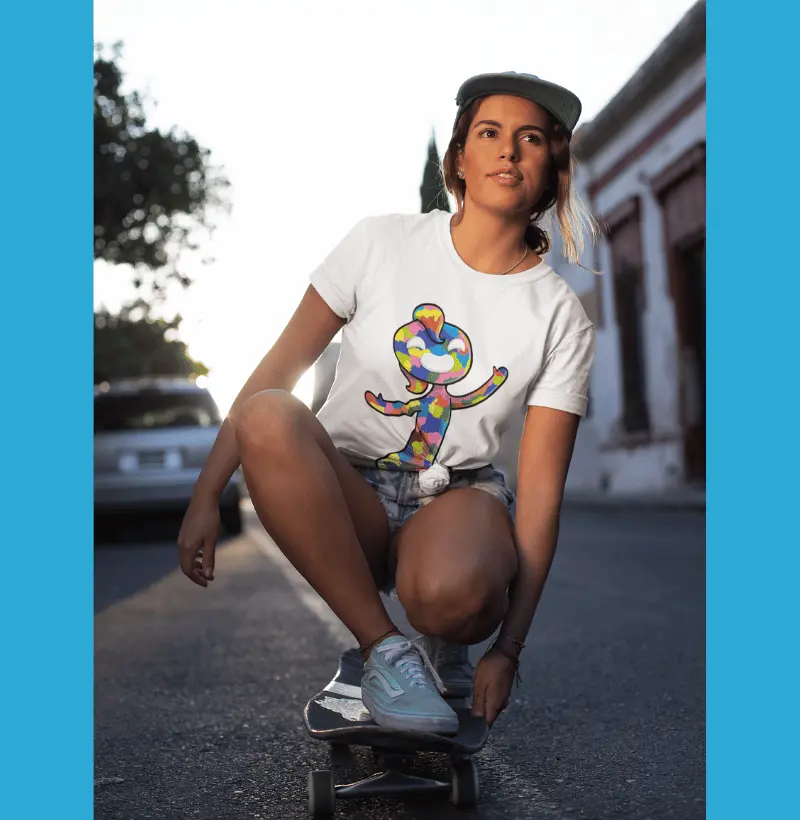 Camiseta Adulto Autismon by Giovanna Cariry