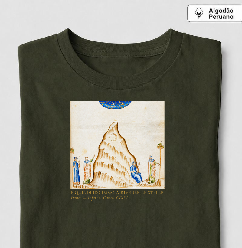 Camiseta Dante, a saída do inferno - Camiseta Algodão Peruano