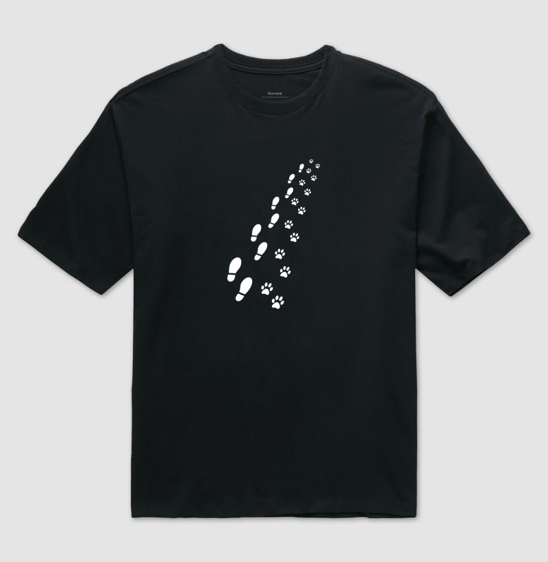 Caminhada com meu Cachorro - Camiseta Oversized