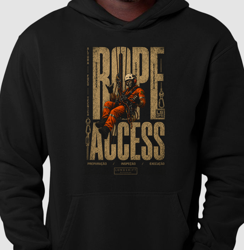 Rope Access Operação Vertical  - Hoodie Moletom