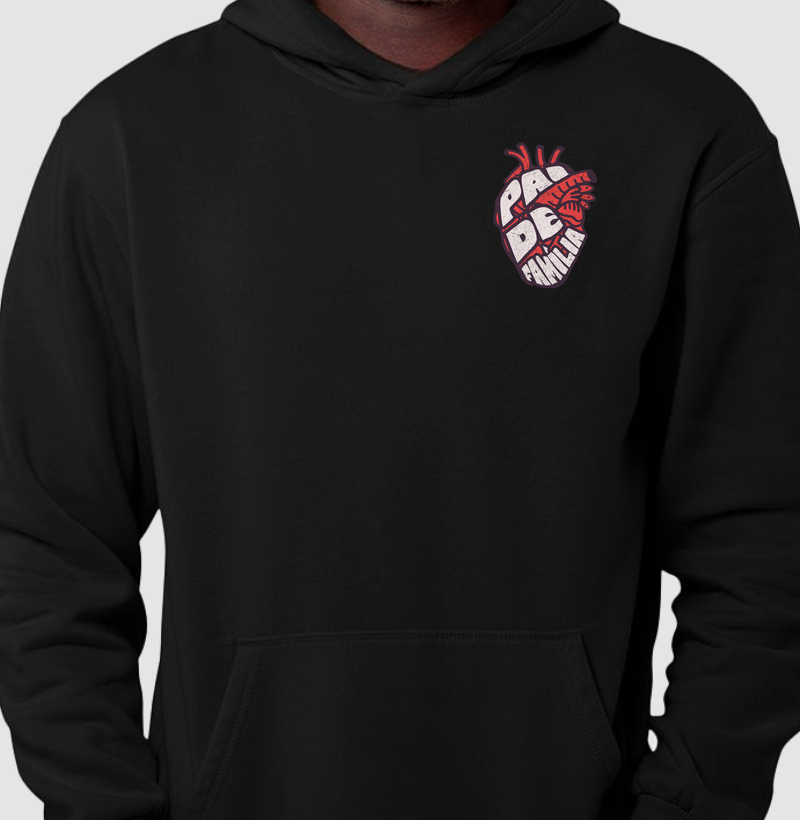 Hoodie moletom Pai de família - Algodão Premium