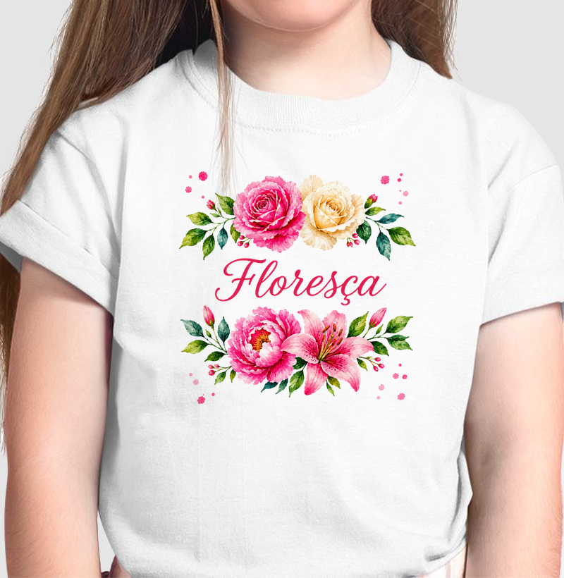 Camiseta Floresça