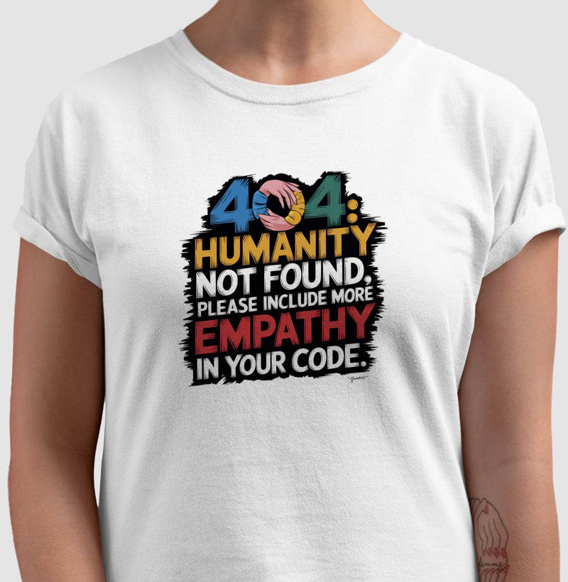 T-Shirt 404 Humanity branca