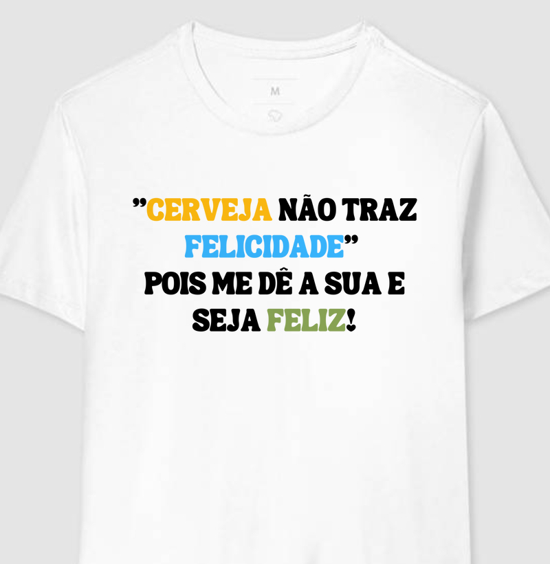 Coleção Frases - Cerveja não traz felicidade...