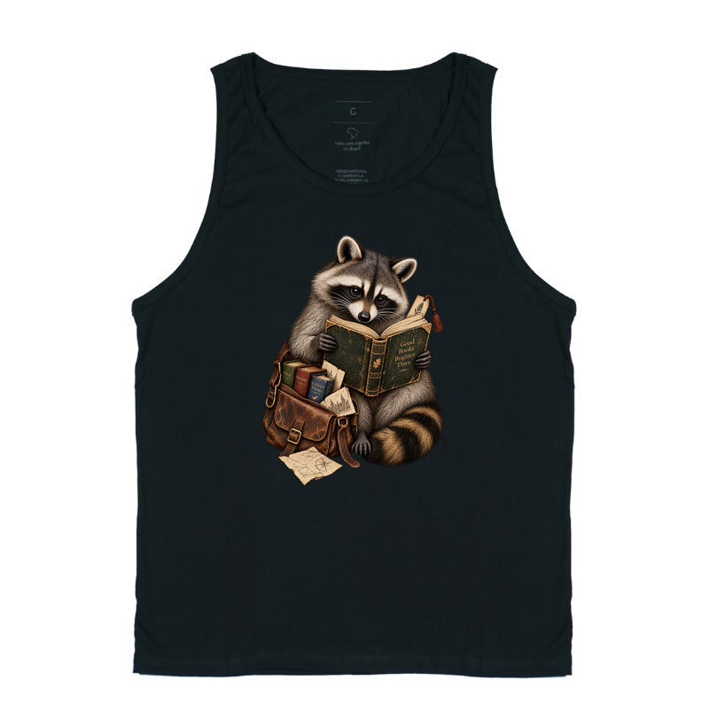 Camiseta Guaxinim Leitor