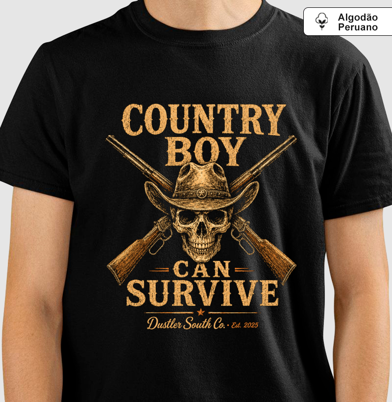 Camiseta Country Boy Can Survive