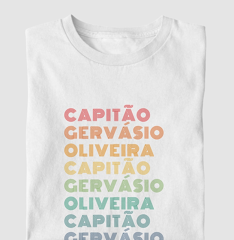 Capitão Gervásio Oliveira Letreiro Retrô