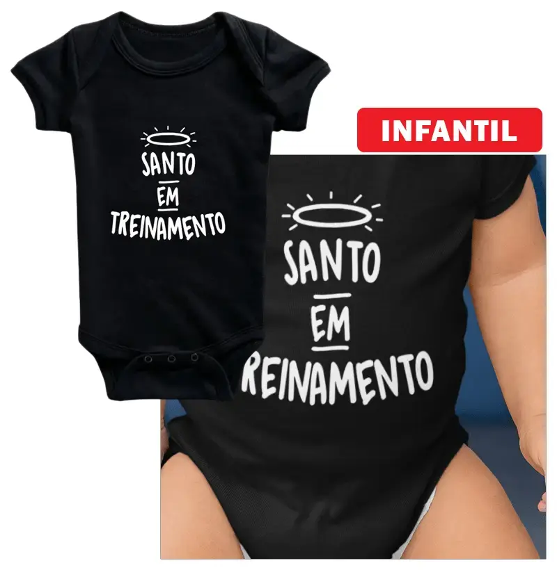 Santo em Treinamento Body Infantil