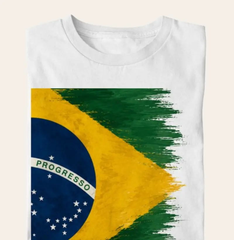 Camiseta Algodão Premium - Brasil em Movimento