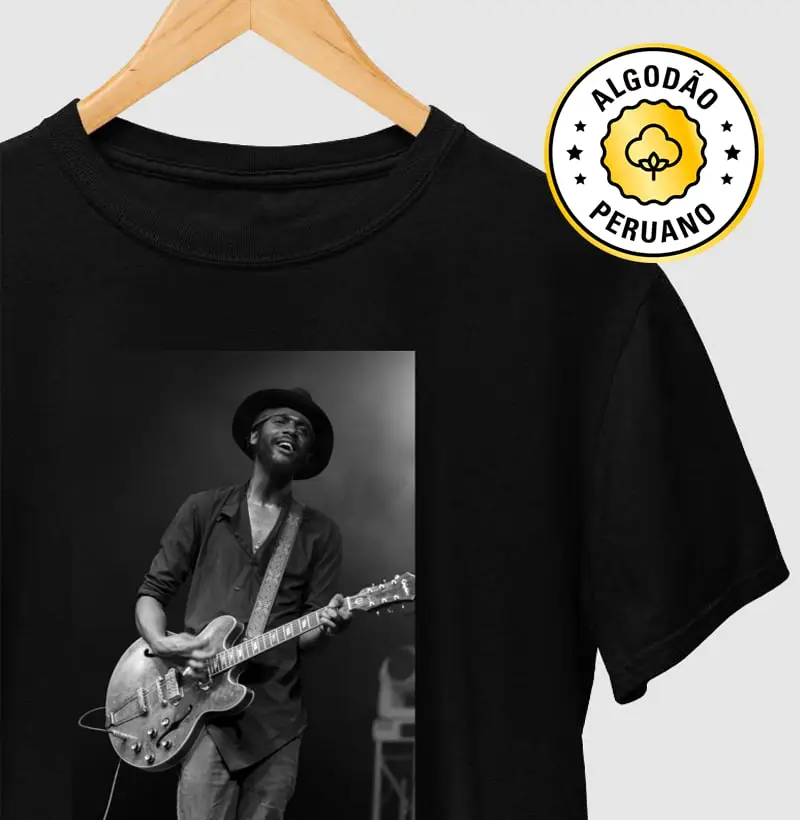 Gary Clark Jr. - 2015 - Camiseta Algodão Peruano