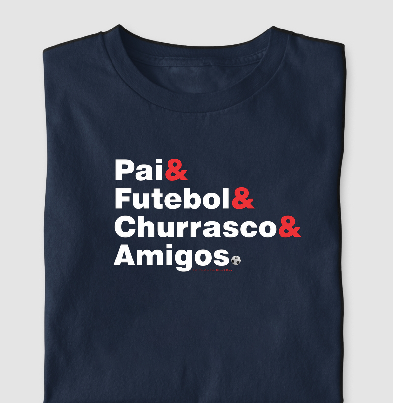 Camiseta Pai e Amigos