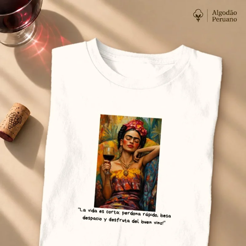 Camiseta Frida Kahlo - La Vida es curta
