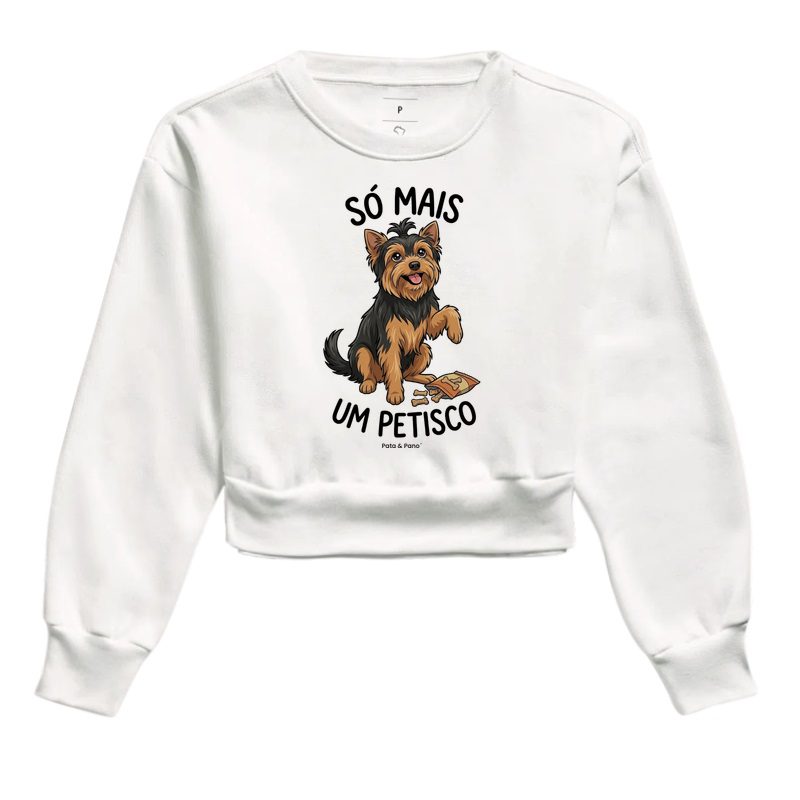 CROPPED MOLETOM YORKSHIRE PETISCO - Cropped Moletom