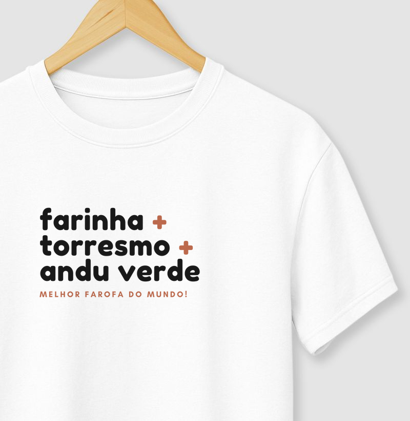 Farinha + torresmo + andu verde