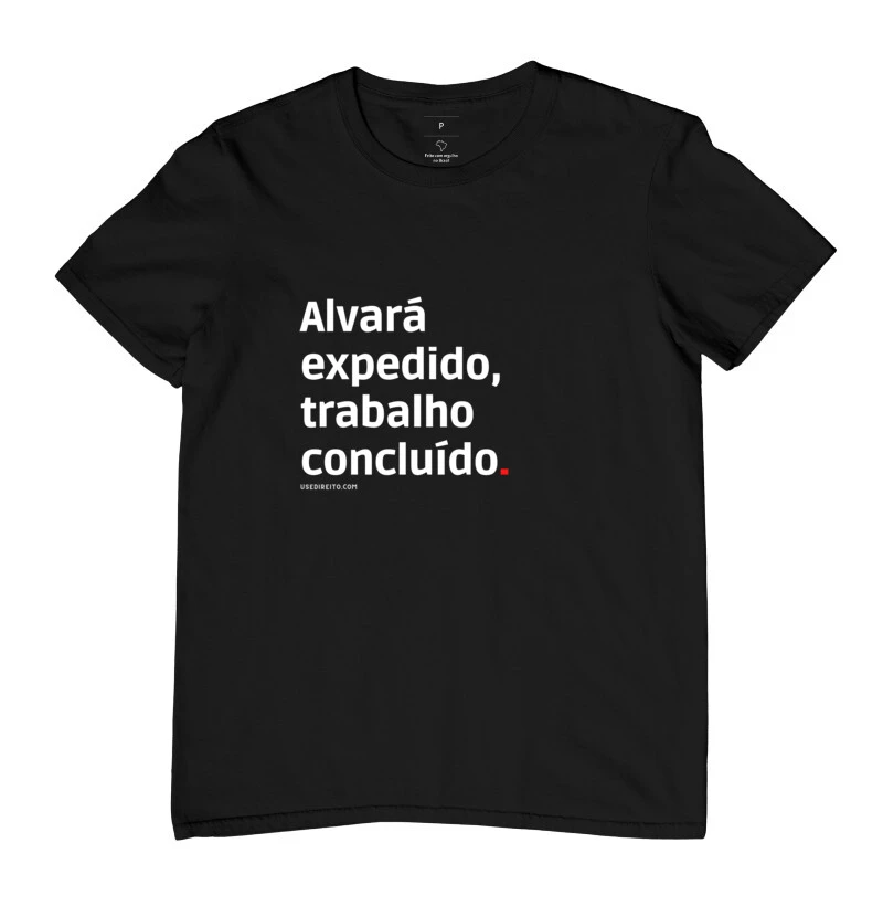 Alvará expedido trabalho concluído
