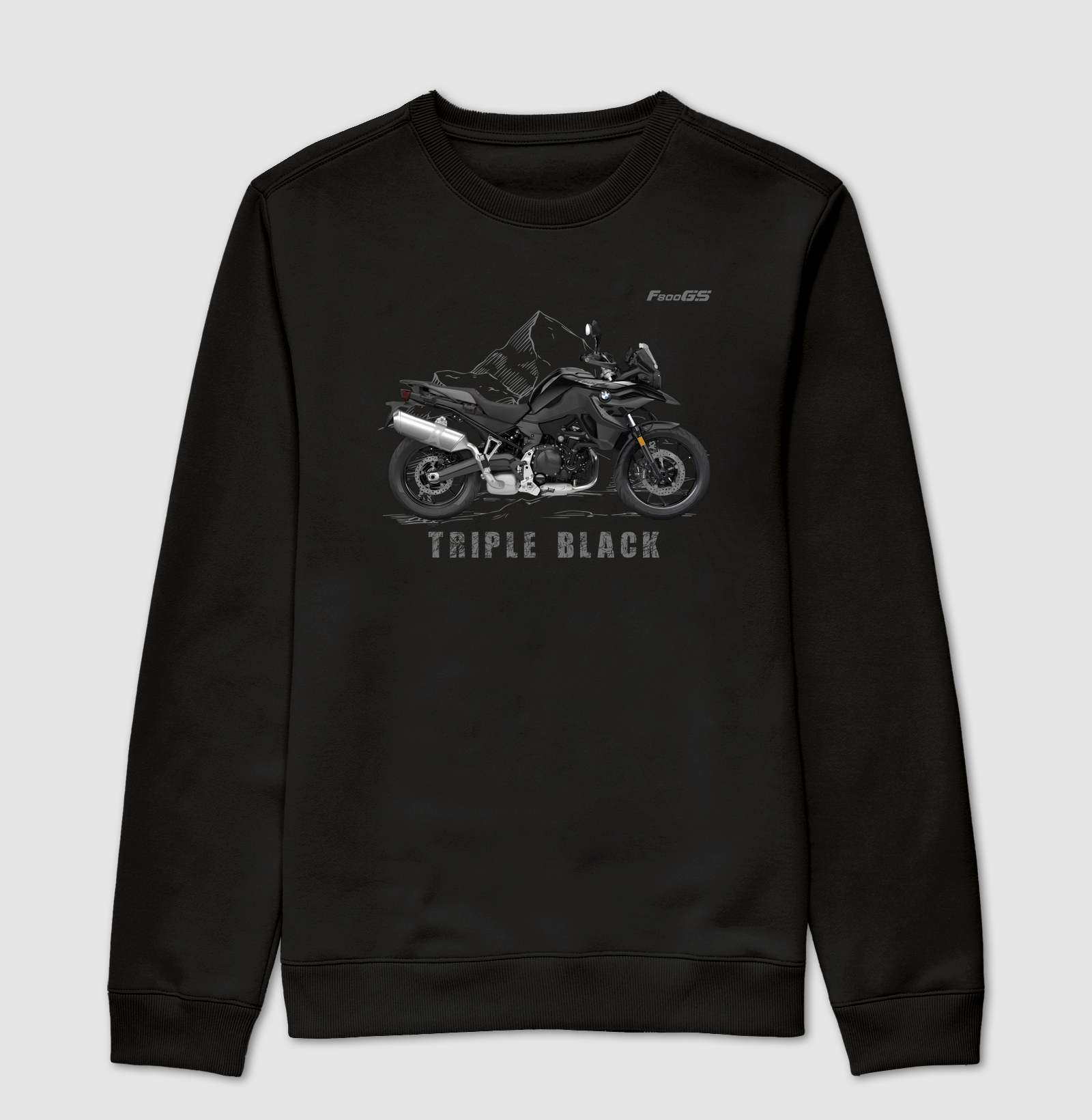 Suéter Moletom Premium BMW GS F800 Triple Black