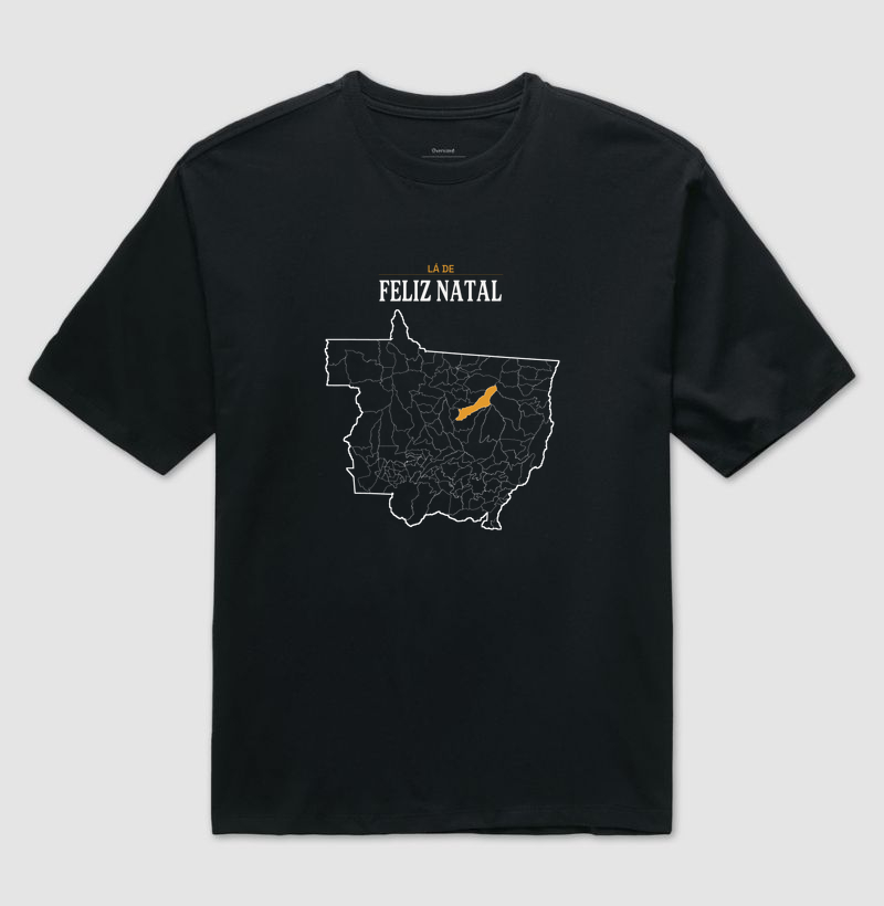Feliz Natal | Território MT - Camiseta Oversized