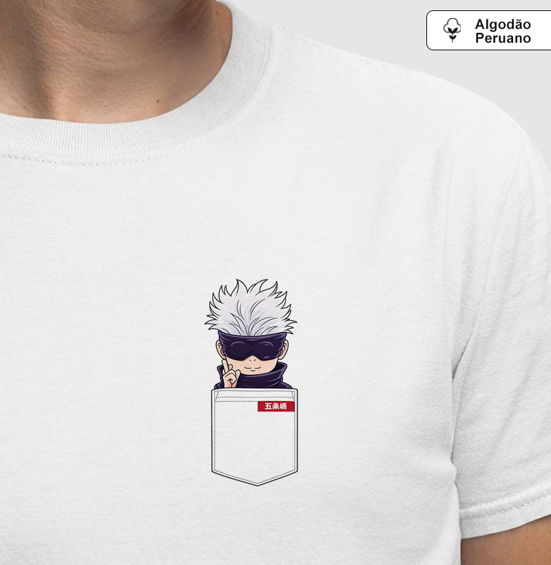 Camiseta PIMA Satoru Gojo Pocket