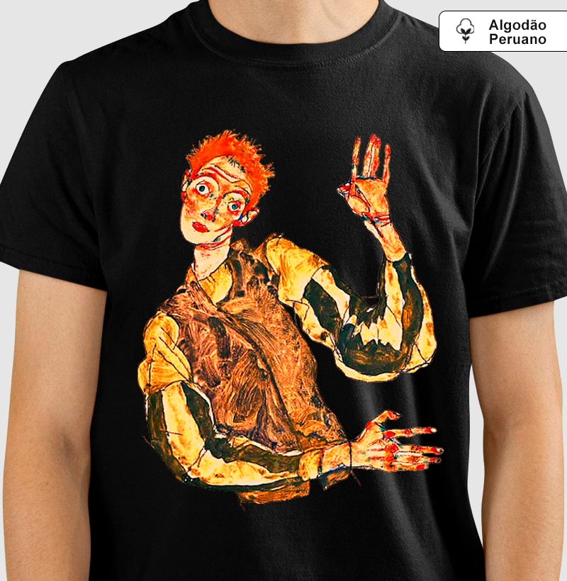 Egon Schiele Retrato 1919 Premium  