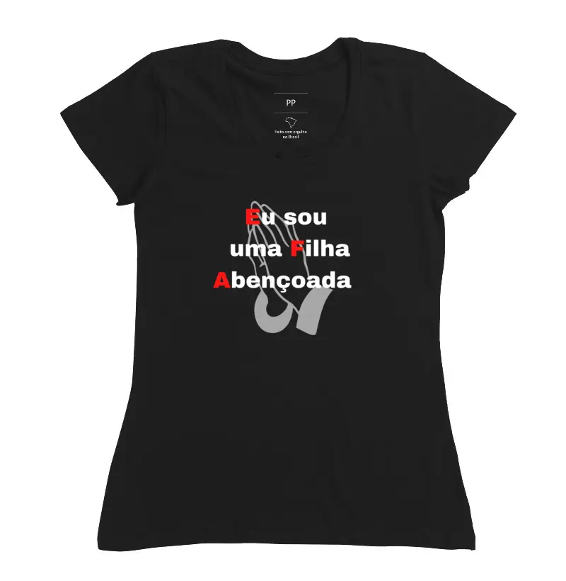 Feminina Filha Abençoada Cores
